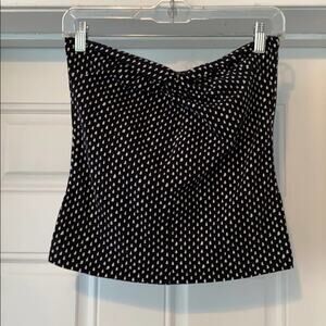 H&M Black & White Strapless Top